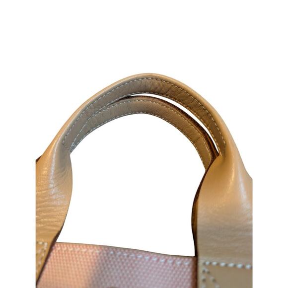 Burberry Blue Label Authentic Pink and Beige Canvas Mini Tote - Picture 11 of 13